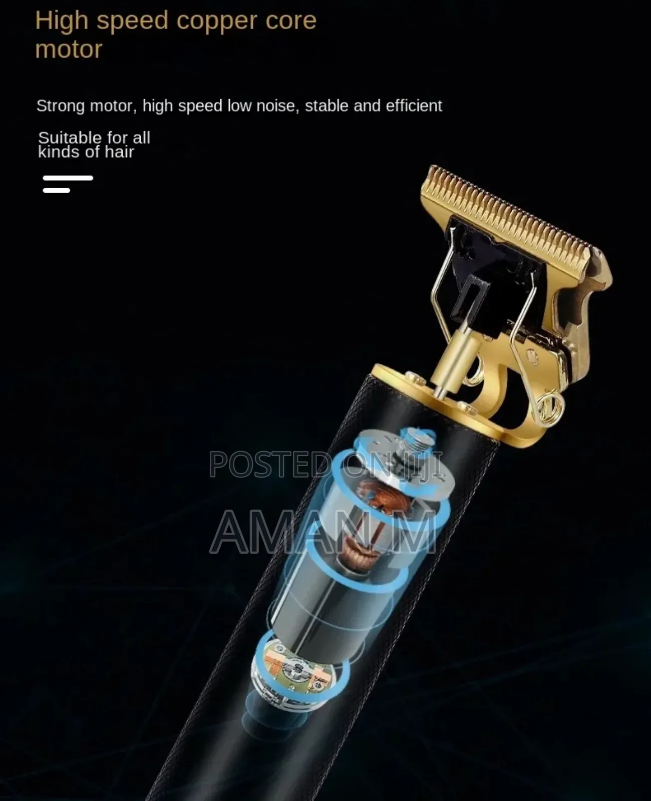 Rechargeable Professional Hair Clipper Trimmer