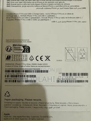 New Apple iPhone 17 Pro 256 GB Silver