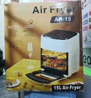 Air Fryer 15-Liter Capacity Oven, Likely Branded Capacity: 15 Liters.