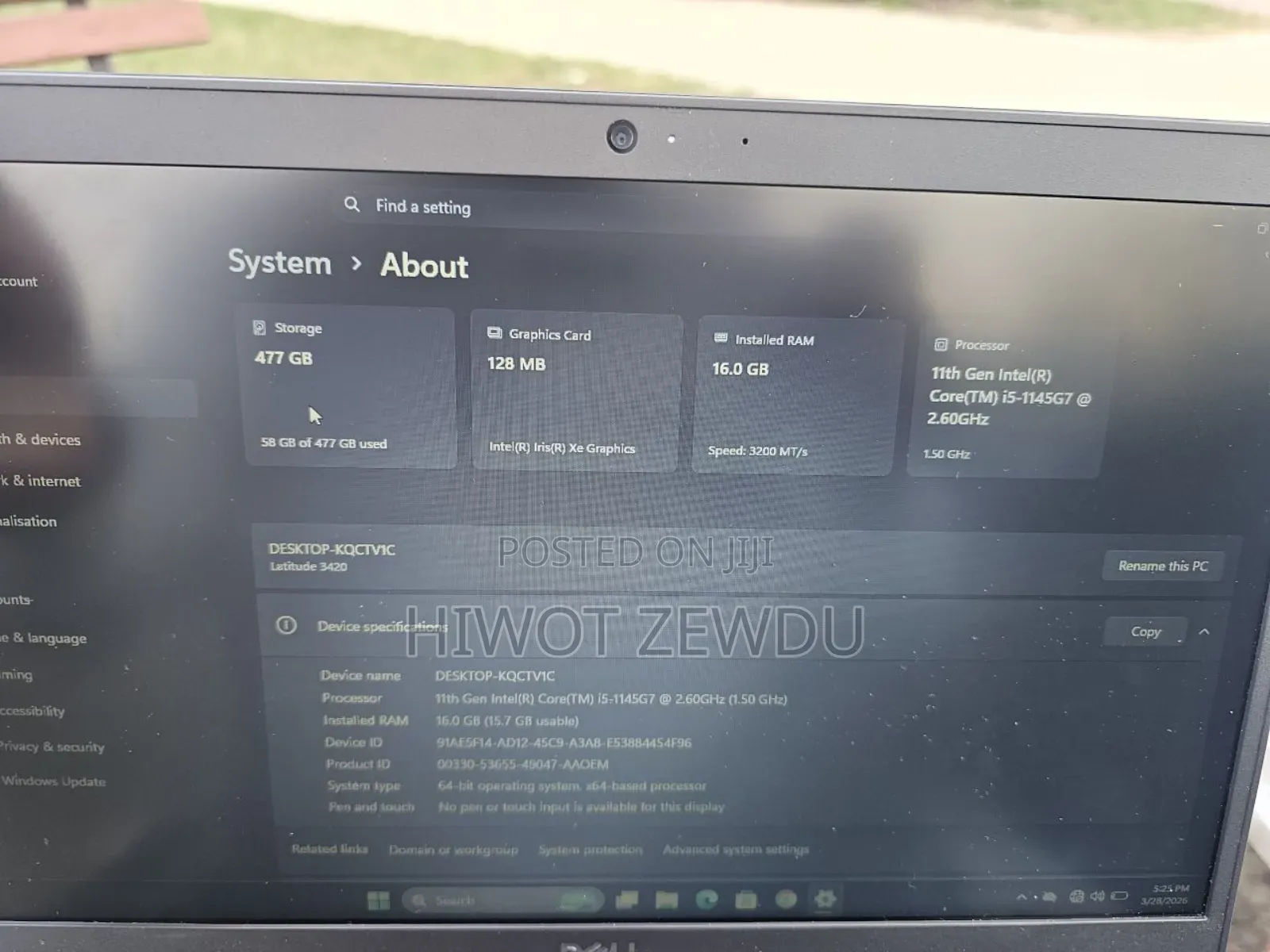 Laptop Dell Latitude 3420 16GB Intel Core i5 SSD 512GB