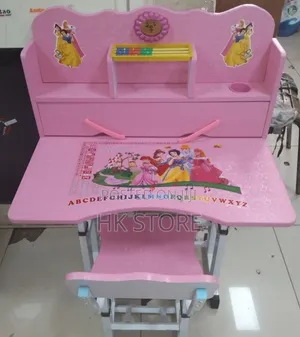 Cute Modern Kids Study Table + Chair Set