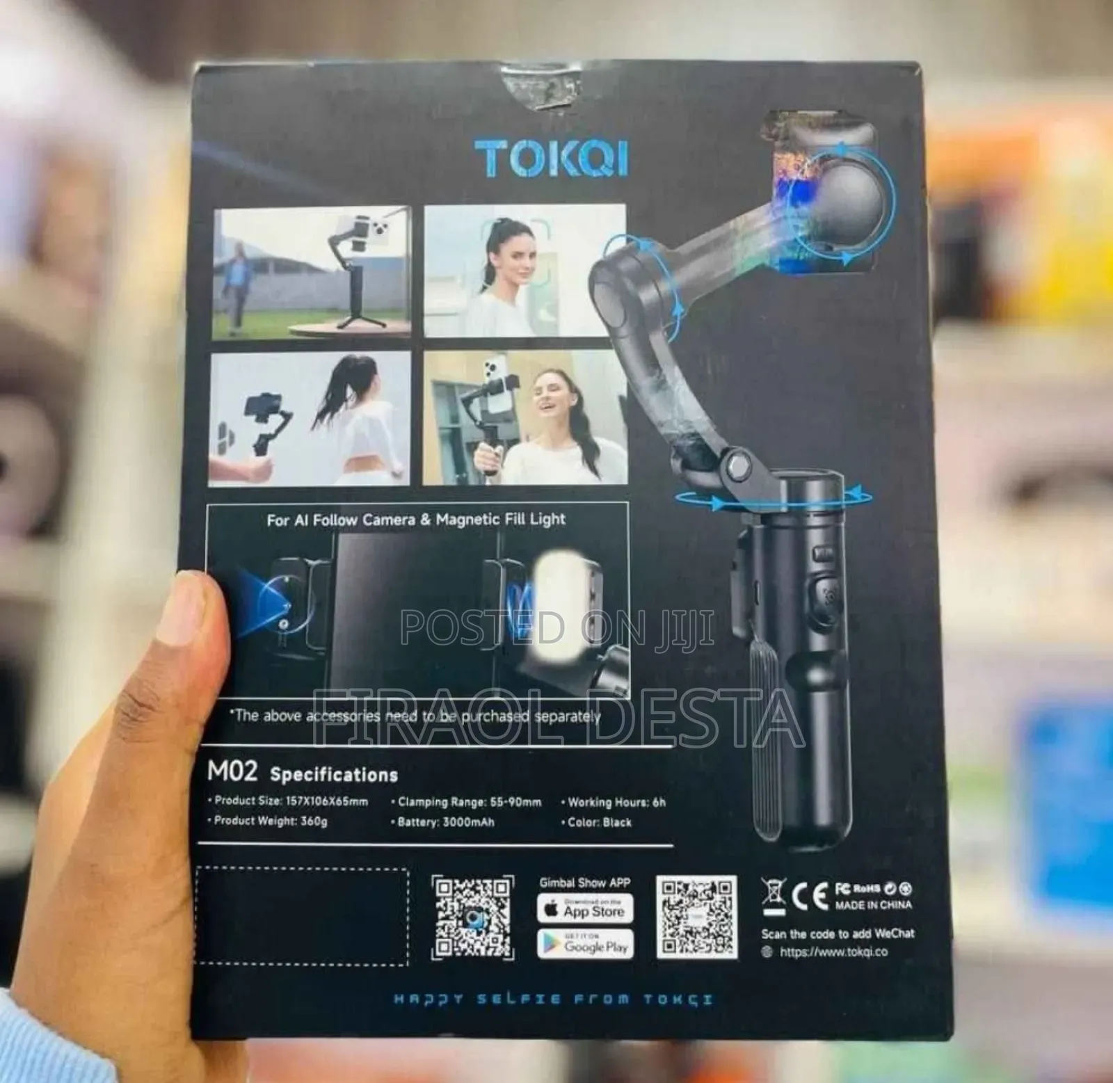 Tokqi M02 3-Axis Gimbal Stabilizer