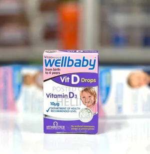 Wellbaby Vitamin D Drops From Birth to 4 Years Original From Uk