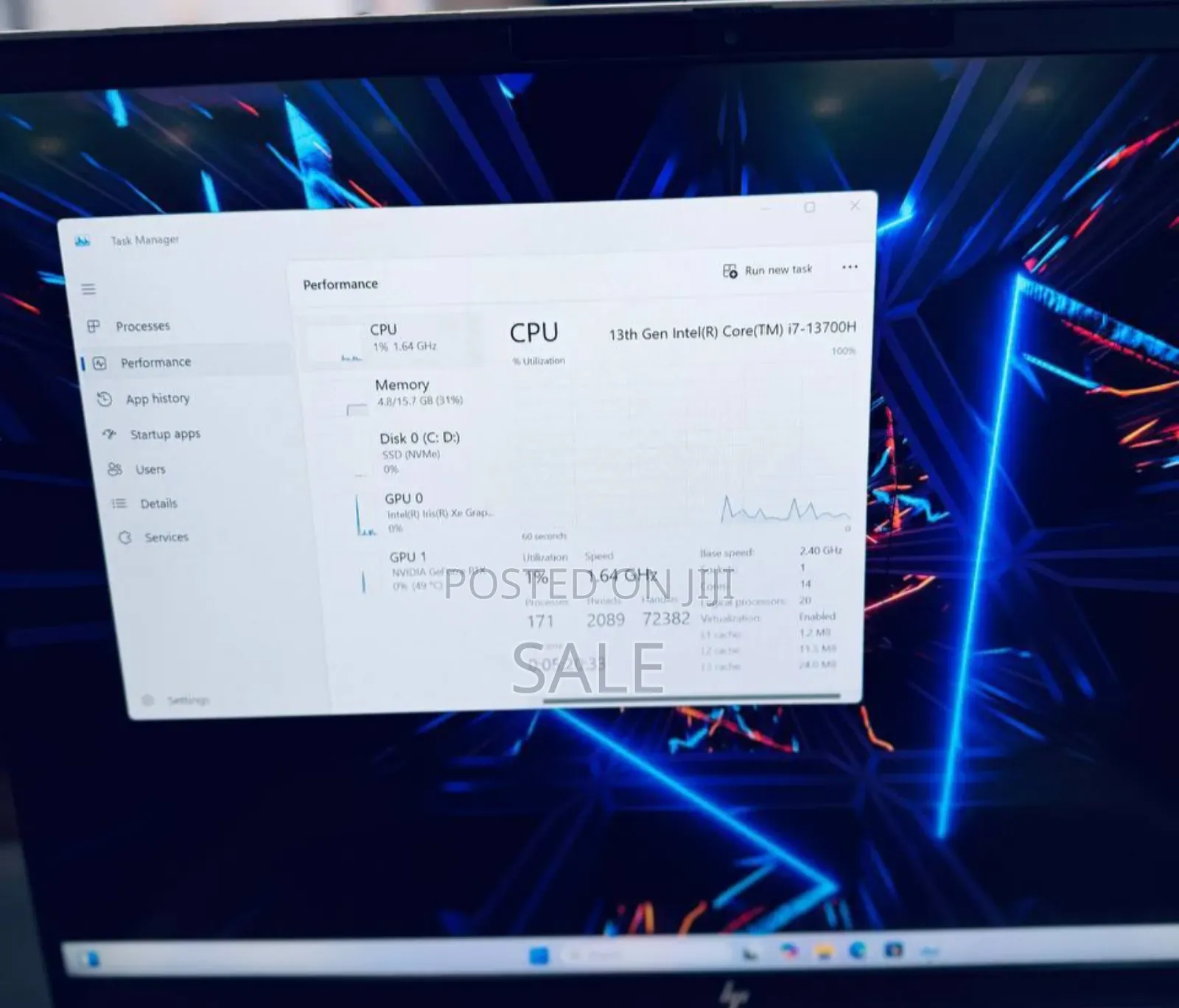 New Laptop HP Pavilion 15 16GB Intel Core Ultra 7 SSD 1T