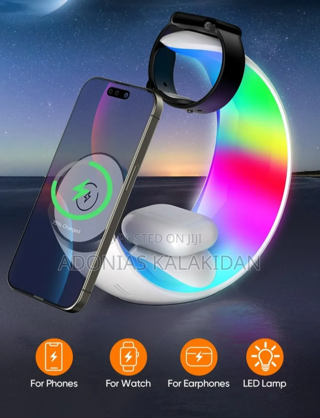 Nexo 4-in-1 Wireless Charger With Night Light