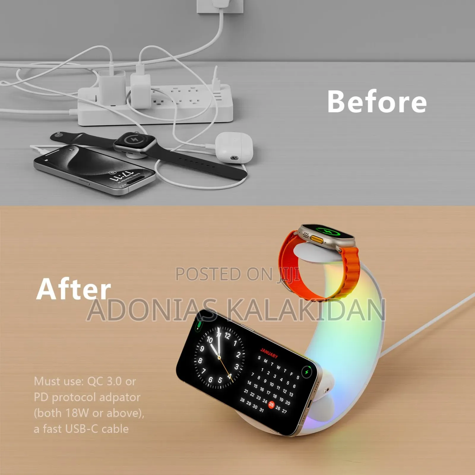 Nexo 4-in-1 Wireless Charger With Night Light