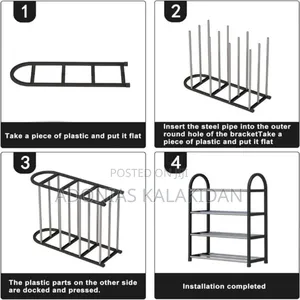 የ 4 ደርብ የጫማ መደርደሪያ (Shoe Rack Organizer)
