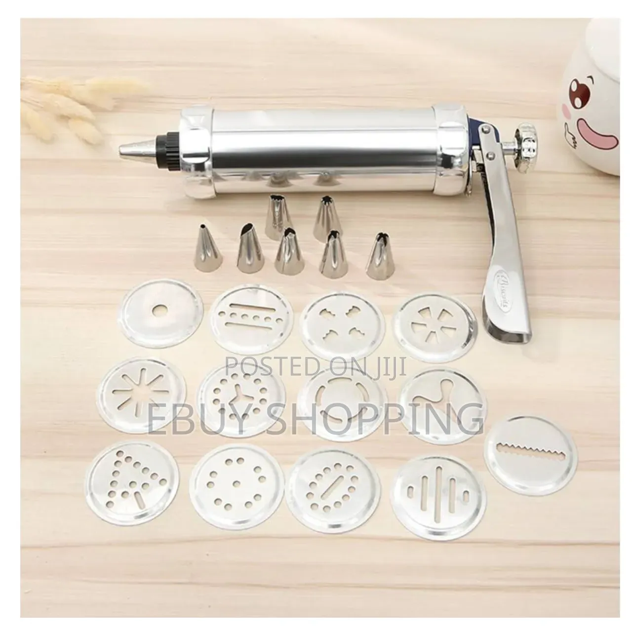 Stainless Steel Cookie Gun With 13 Shapes Icing Kit