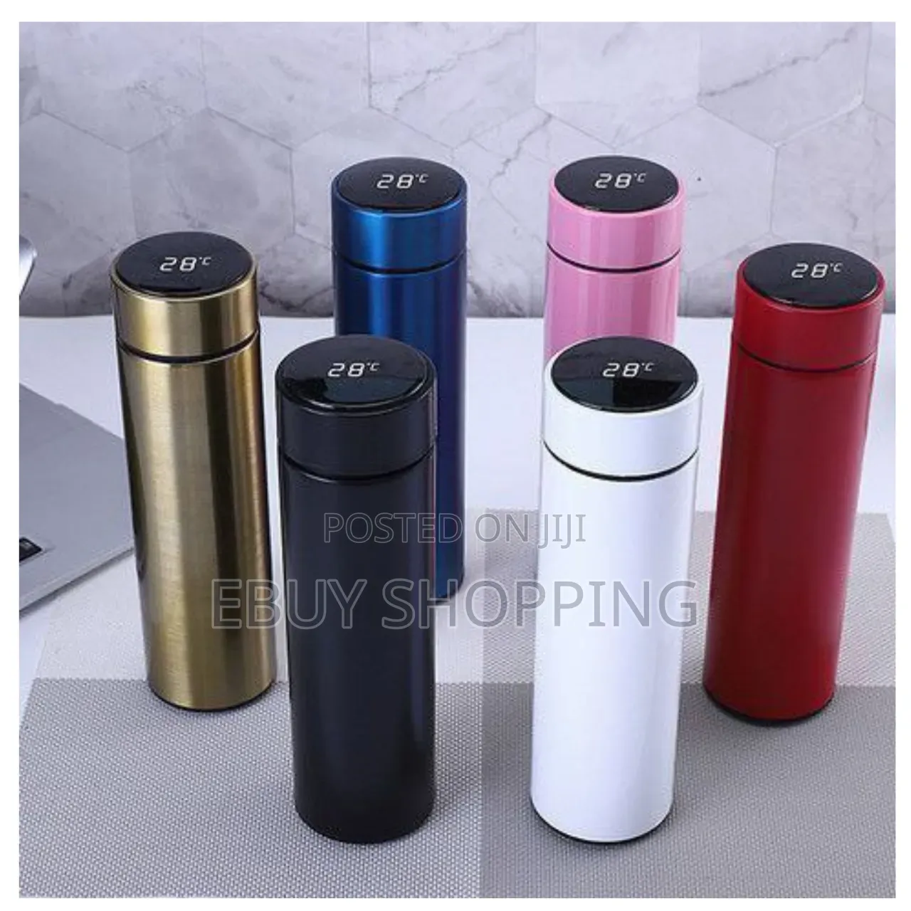 Touch-Activated Led Smart Bottle - Double Wall Vacuum Insulated Flask