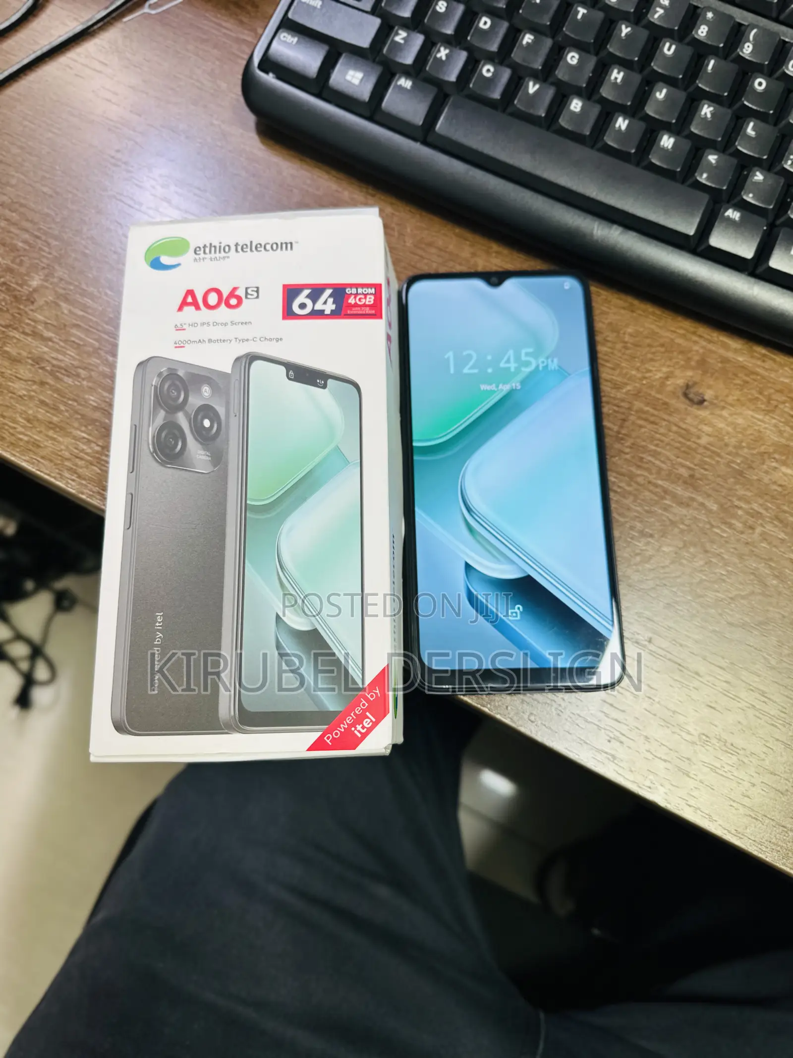 New Itel A06 64 GB Black