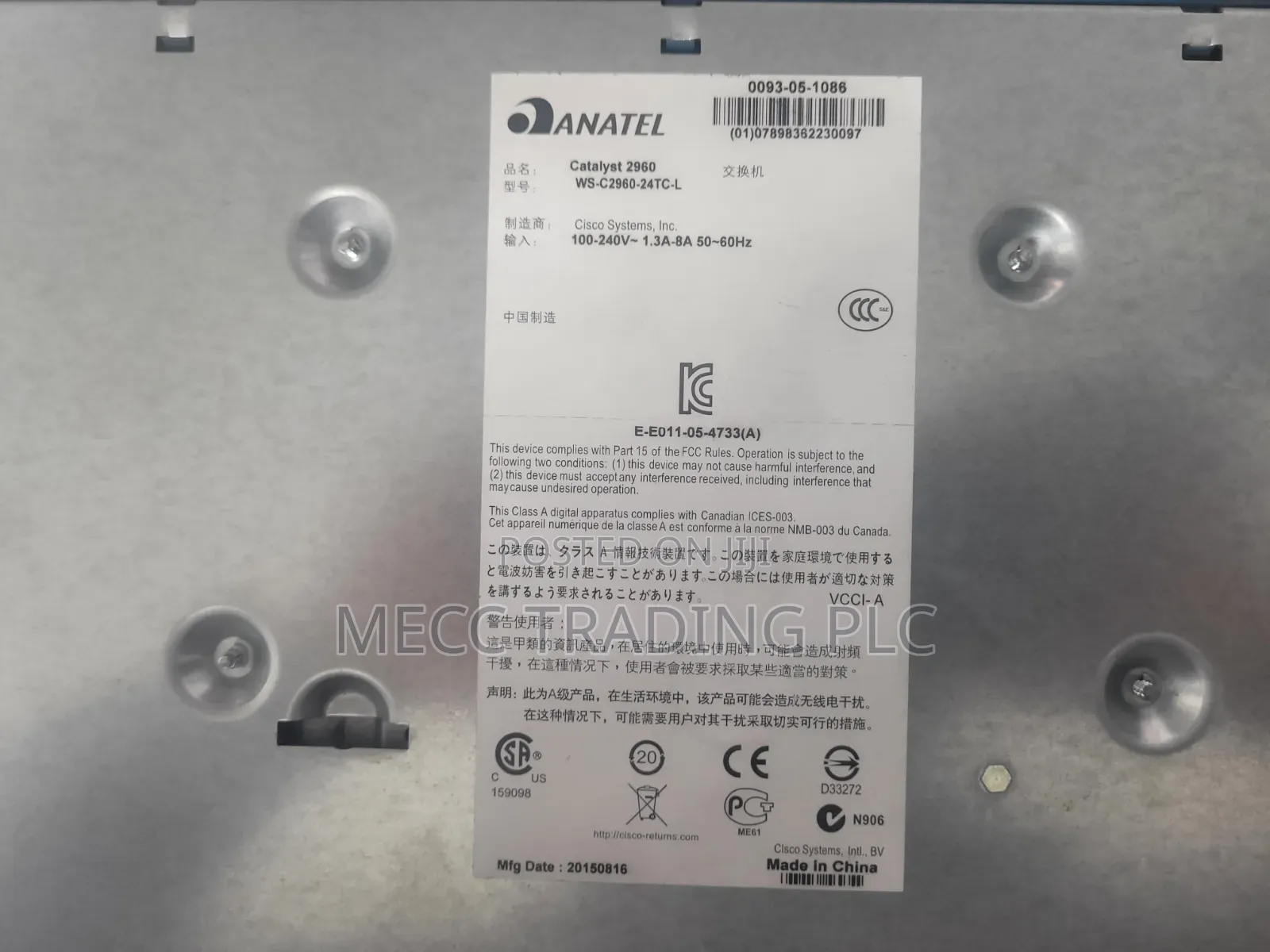 Catalyst 2960 Ws-C2960-24tc-L