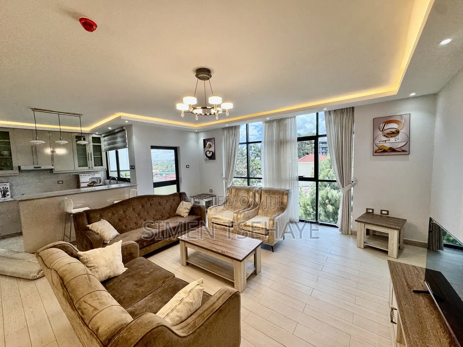 Furnished 2bdrm Apartment in Taza Furnished, Bole for rent