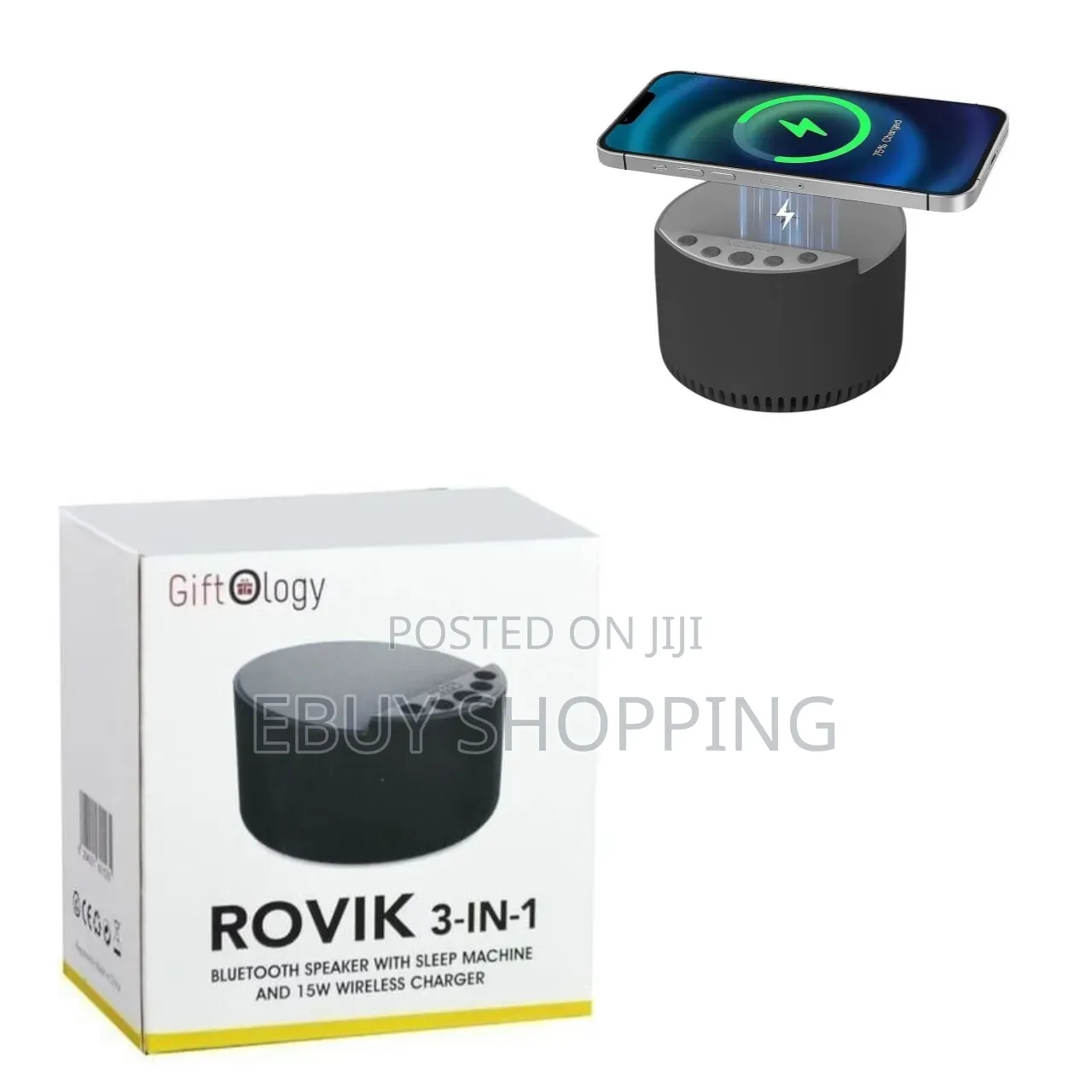 The Rovik Trio: Bluetooth Speaker, Wireless Charger Sleep Machine