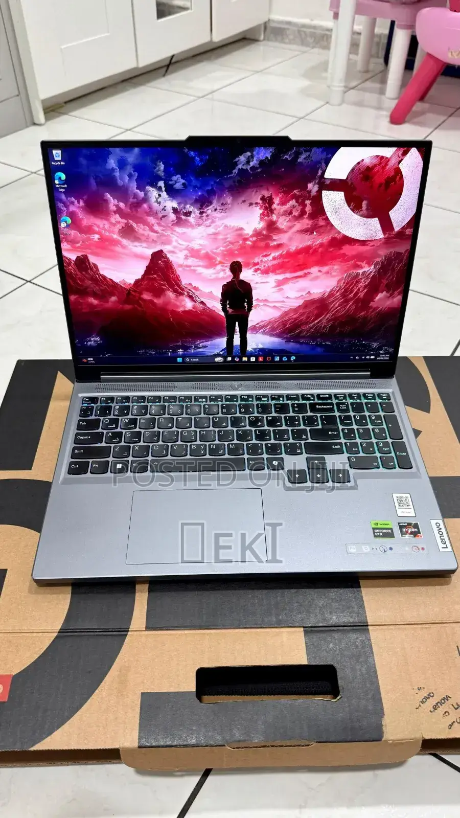 New Laptop Lenovo Legion Slim 5 16GB AMD Ryzen 7 SSD 1T