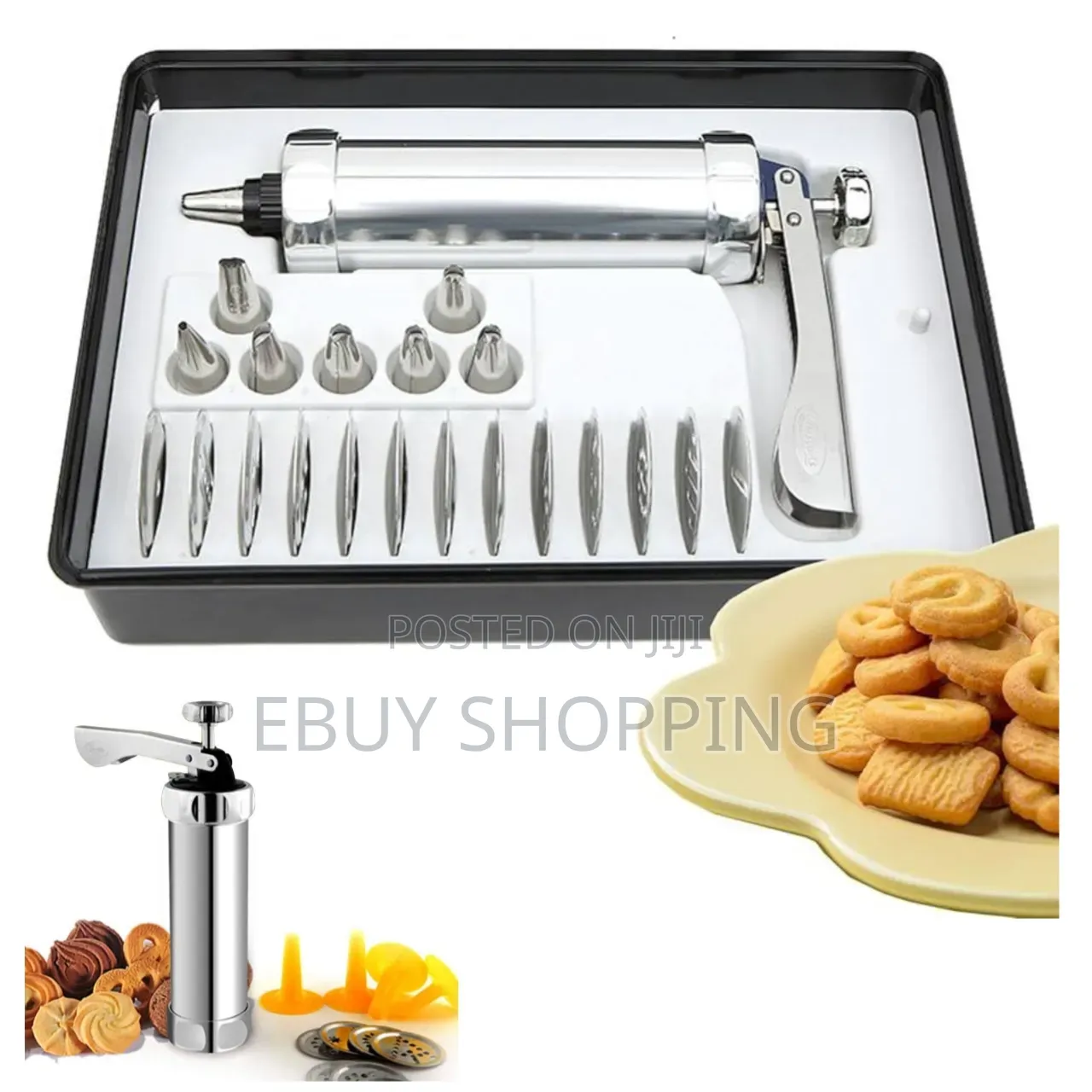 13-in-1 Biscuit Maker With 8 Bonus Icing Piping Nozzles