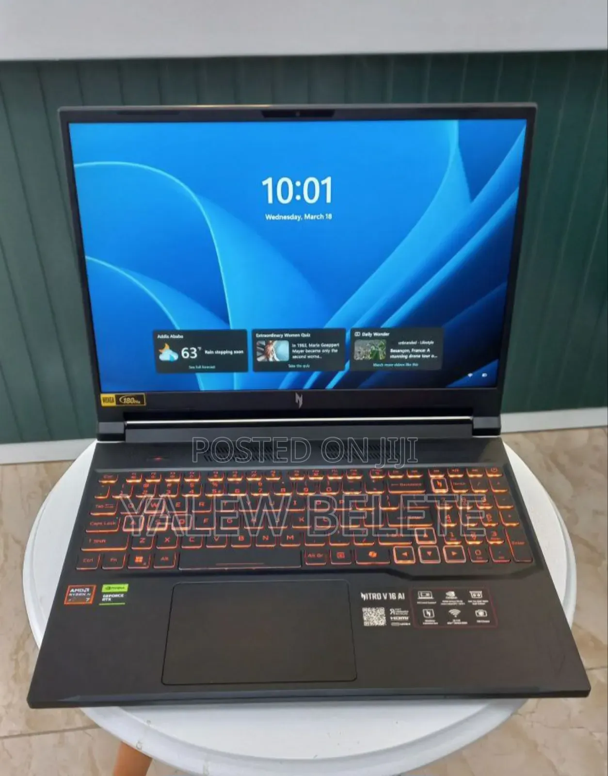 New Laptop Acer Nitro 17 16GB AMD Ryzen 7 SSD 1T