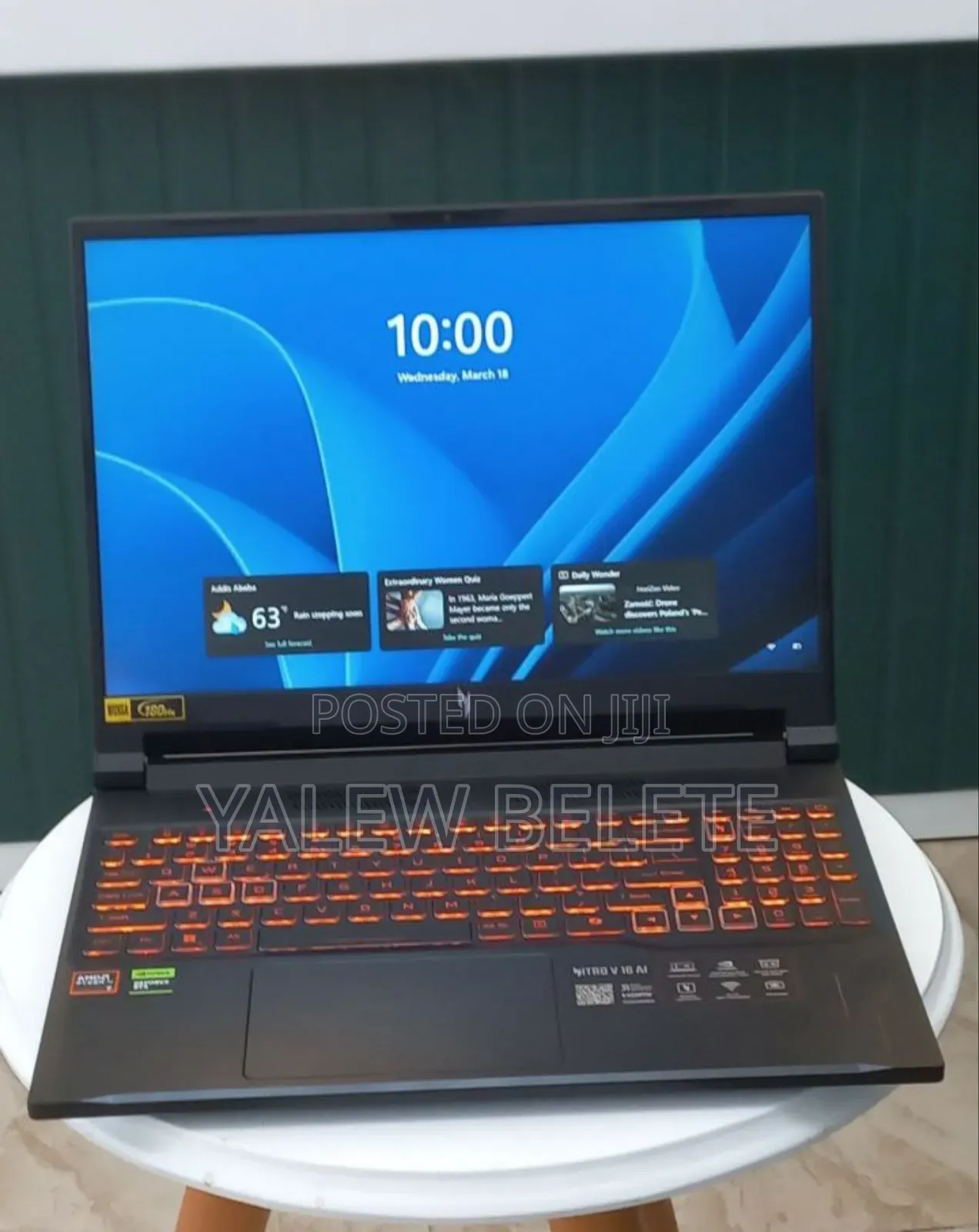 New Laptop Acer Nitro 17 16GB AMD Ryzen 7 SSD 1T