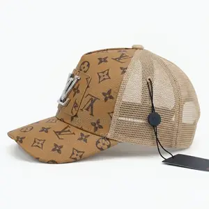 Louis Vuitton Leather Mesh Baseball Cap