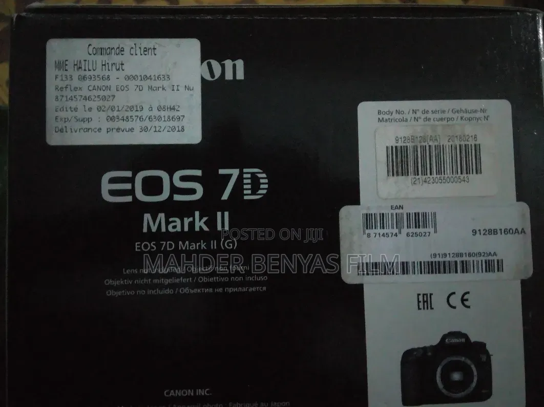 Canon 7d Mark2 Body Only European Standard