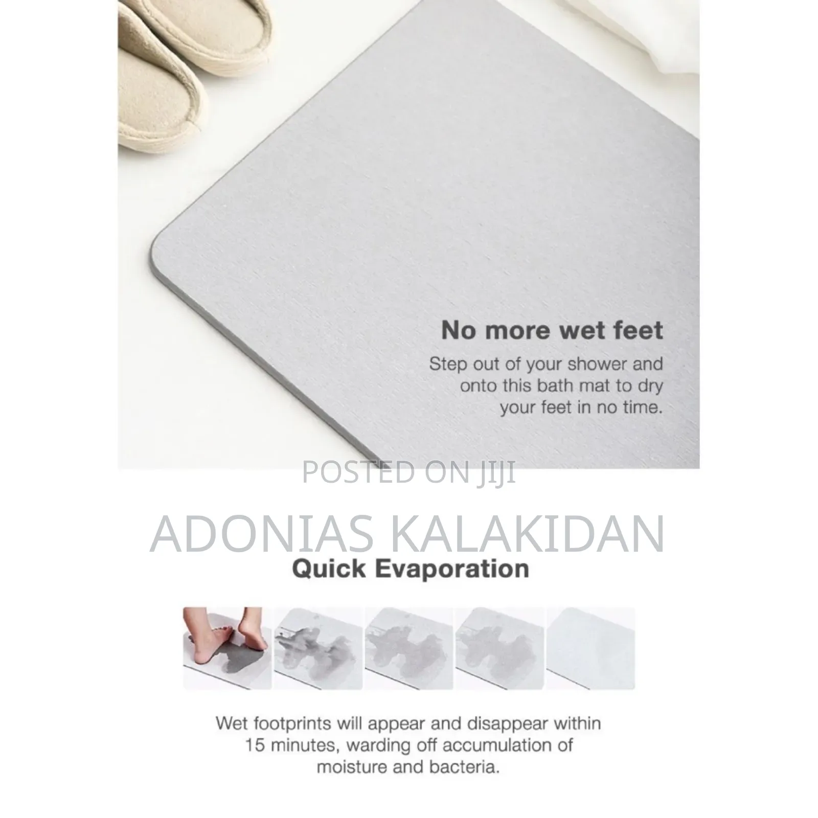 Diatomaceous Earth Bath Mat