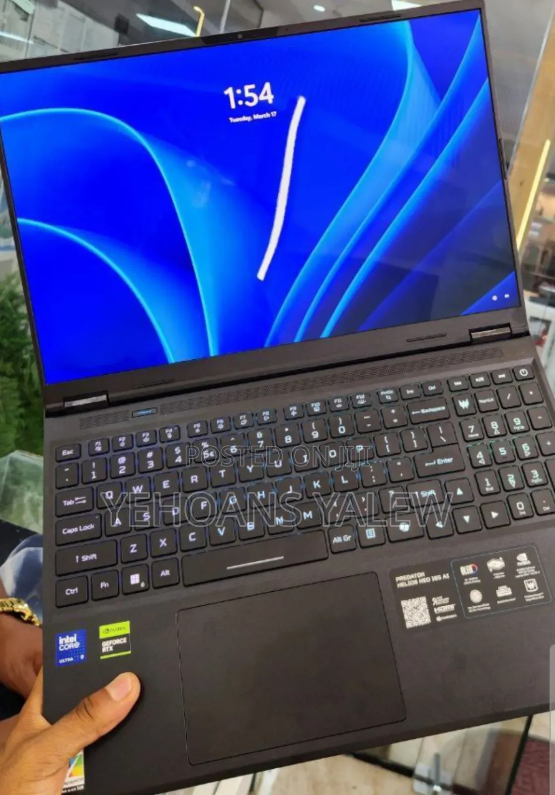 New Laptop Acer Predator Helios Neo 16 32GB Intel Core Ultra 9 SSD 1T