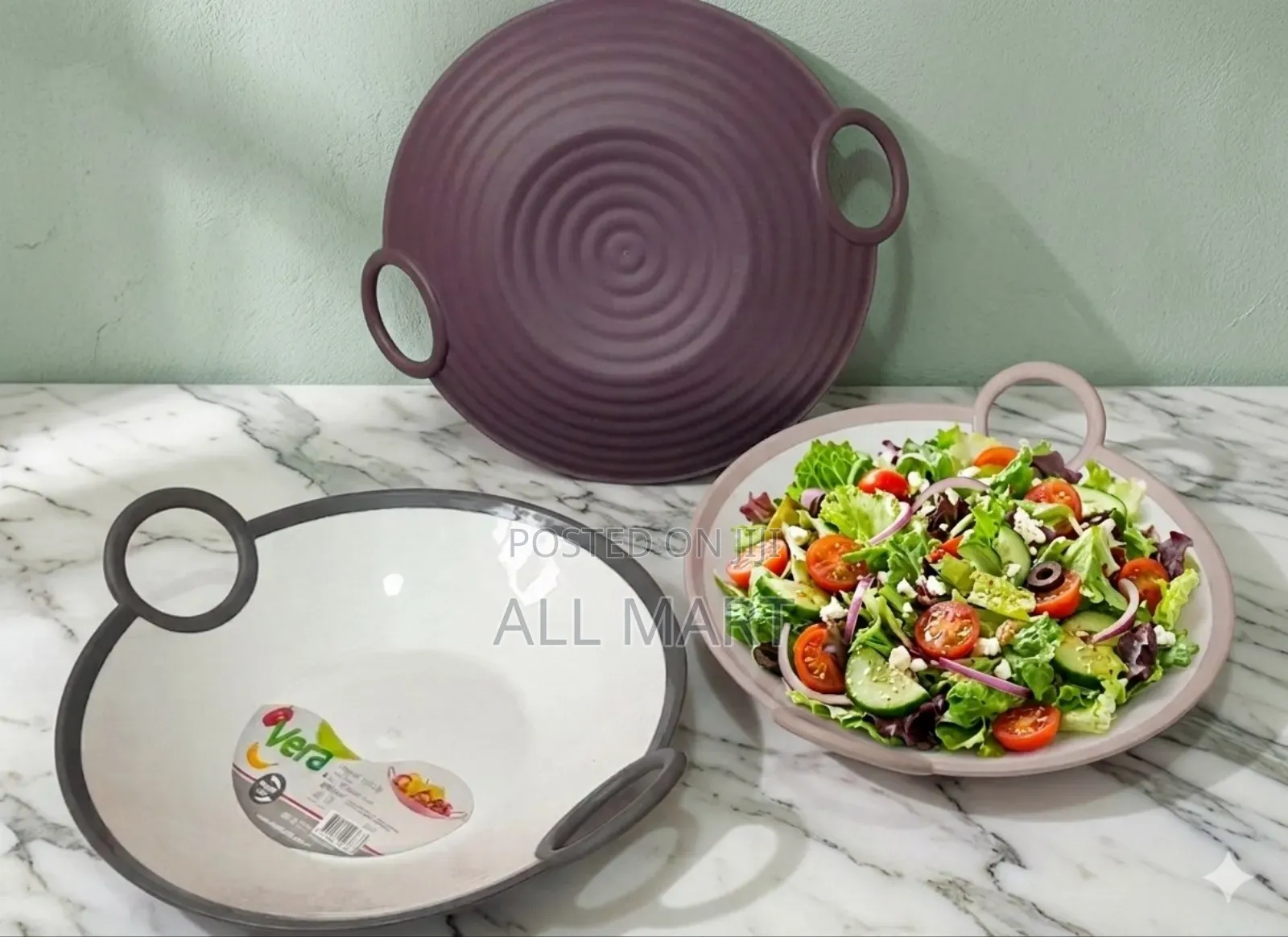 Salad And Fruit Bowel