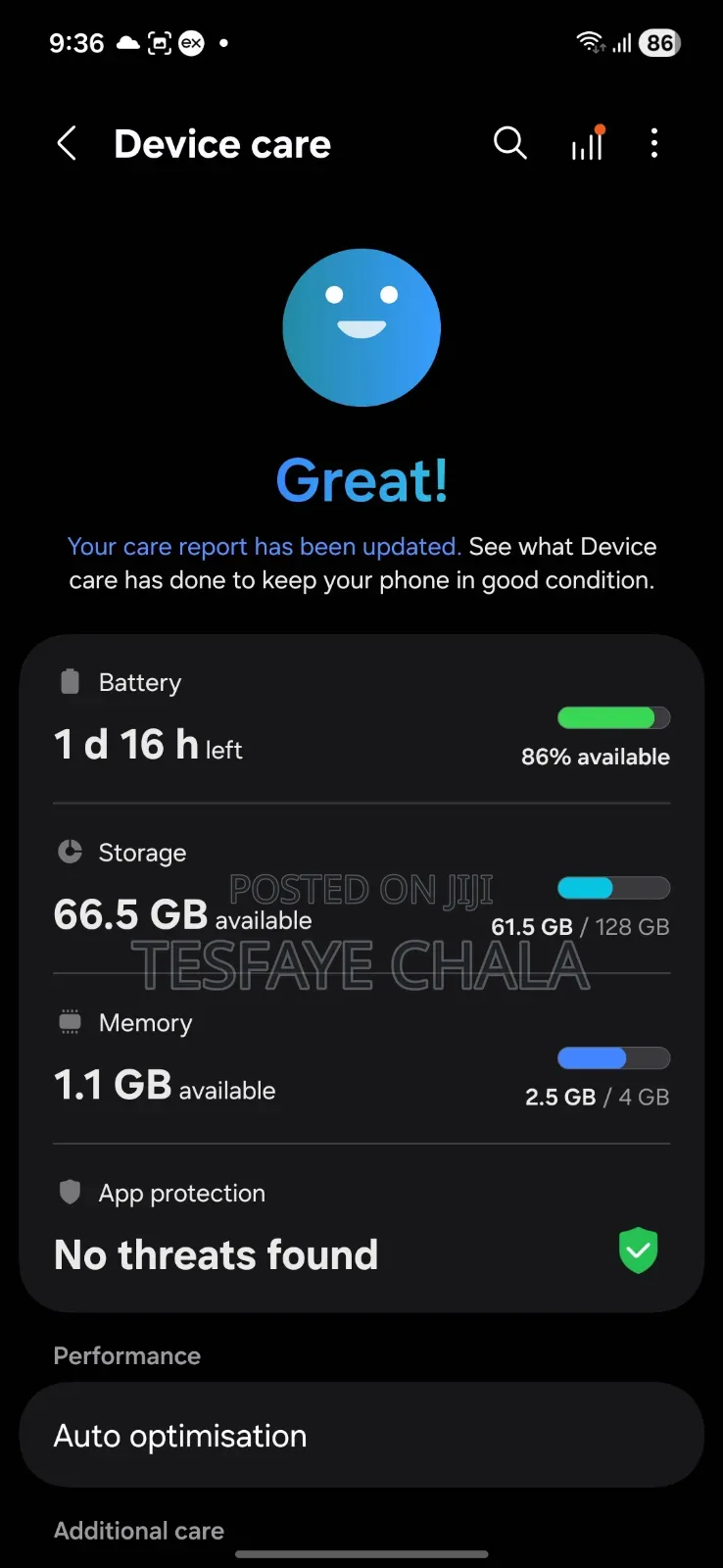 New Samsung Galaxy A16 128 GB Black