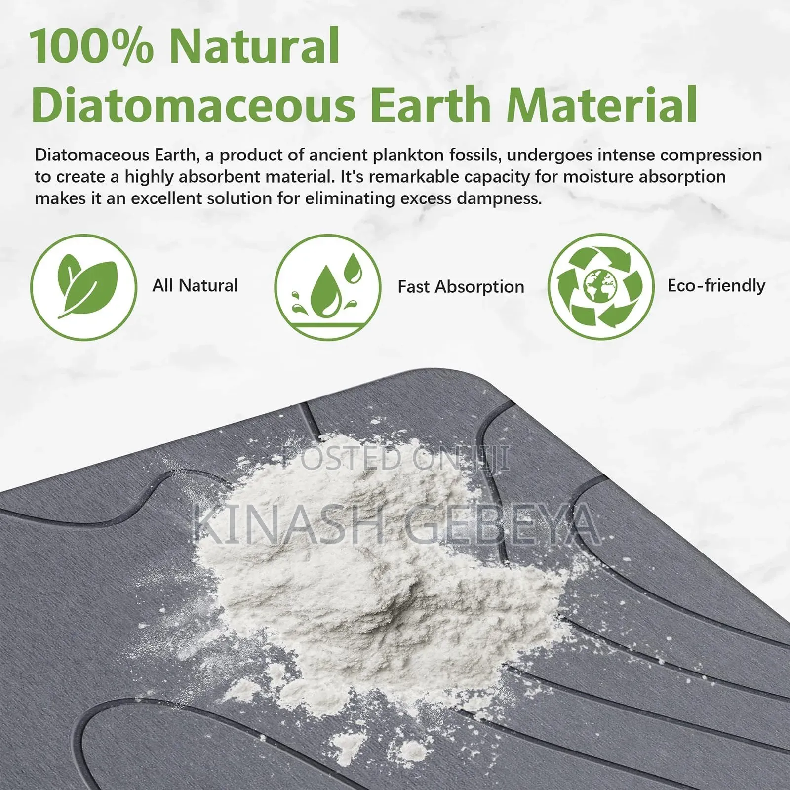 Top Quality Diatomaceous Earth Bath Mat