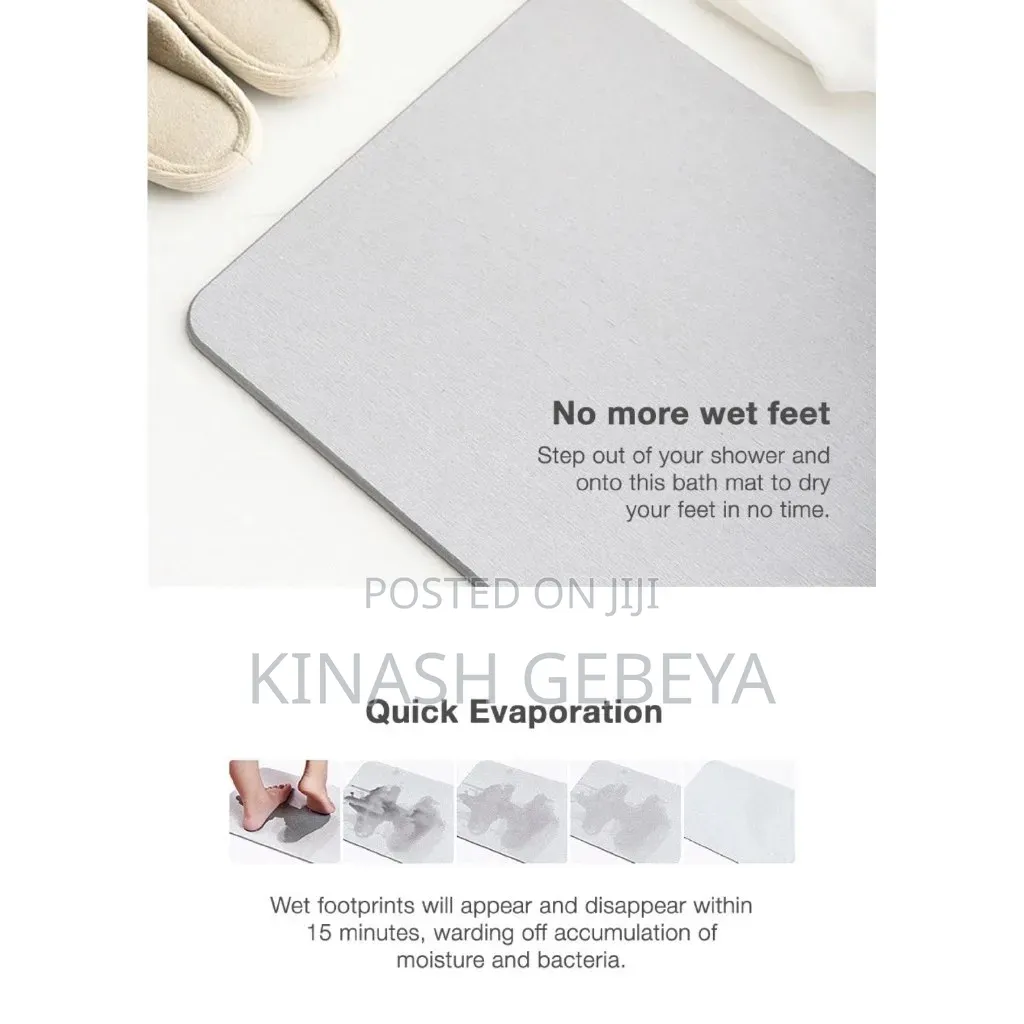Top Quality Diatomaceous Earth Bath Mat