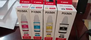 Canon Inkcanon Gi-490 4-Color Ink Tank Cartridge Set