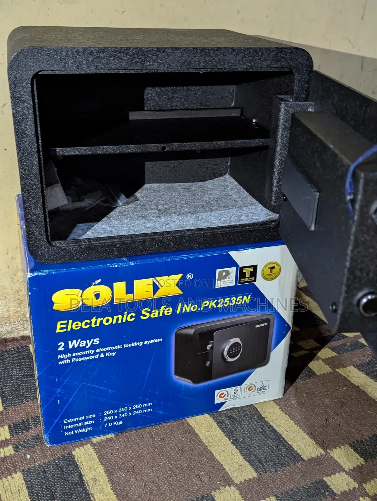 Solex Digital Safe Box Kazan High Security ካዝና Cash Box