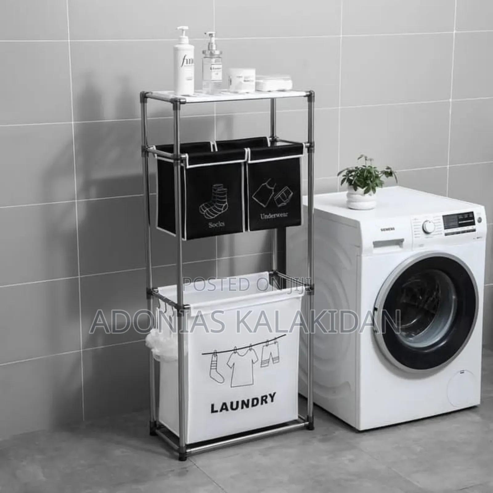 3 Layer Non-Woven Laundry Storage Basket