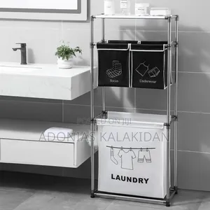 3 Layer Non-Woven Laundry Storage Basket