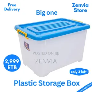 Big One Plastic Storage Box/🔴Free Delivery/👉2,999 Etb
