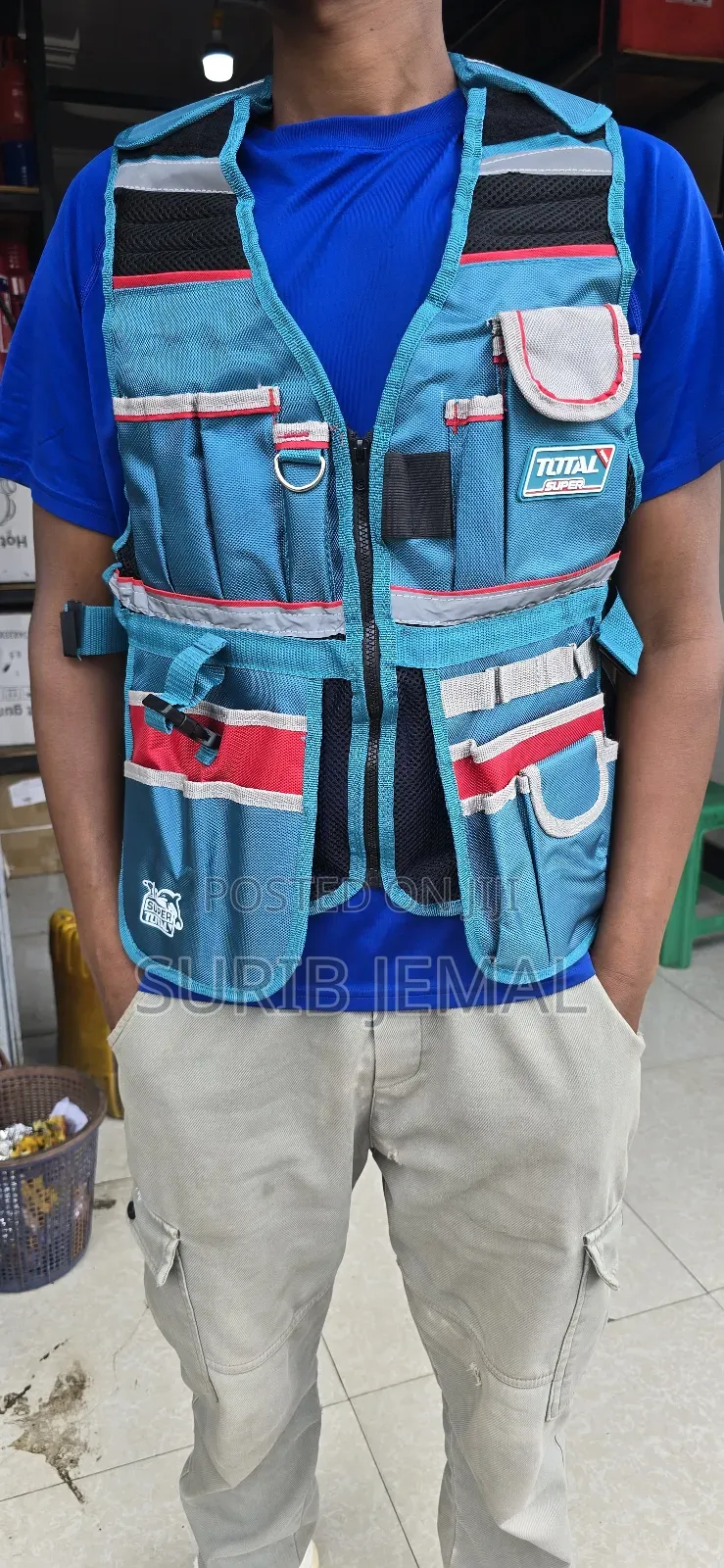 Total Tools Industrial Tool Vest (Model Ttvt16025)