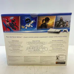 Playstation 5 Slim Disc Ps5 With Extra Gray Camo Controller