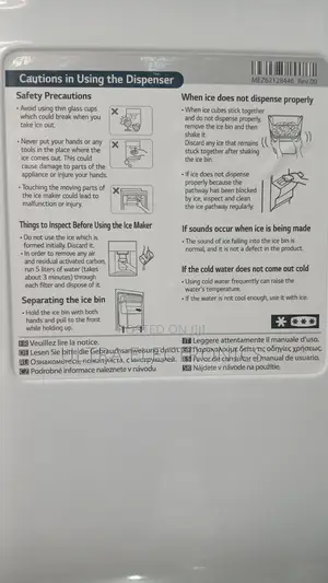 Lg Refrigerator-Freezer (Model: Gc-L257klkw). 670 KWH Per Year.