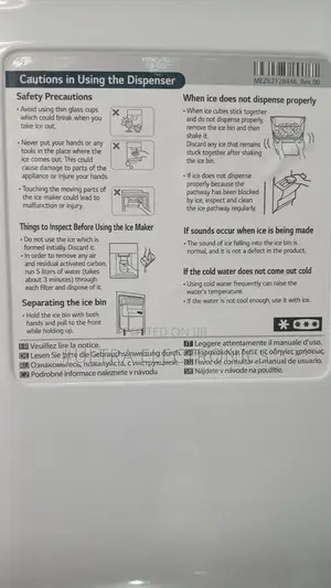 Lg Refrigerator-Freezer (Model: Gc-L257klkw). 670 KWH Per Year.