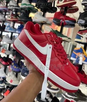 Nike Air Force Retro Red High Master Quality Shoes Made in Vietnam