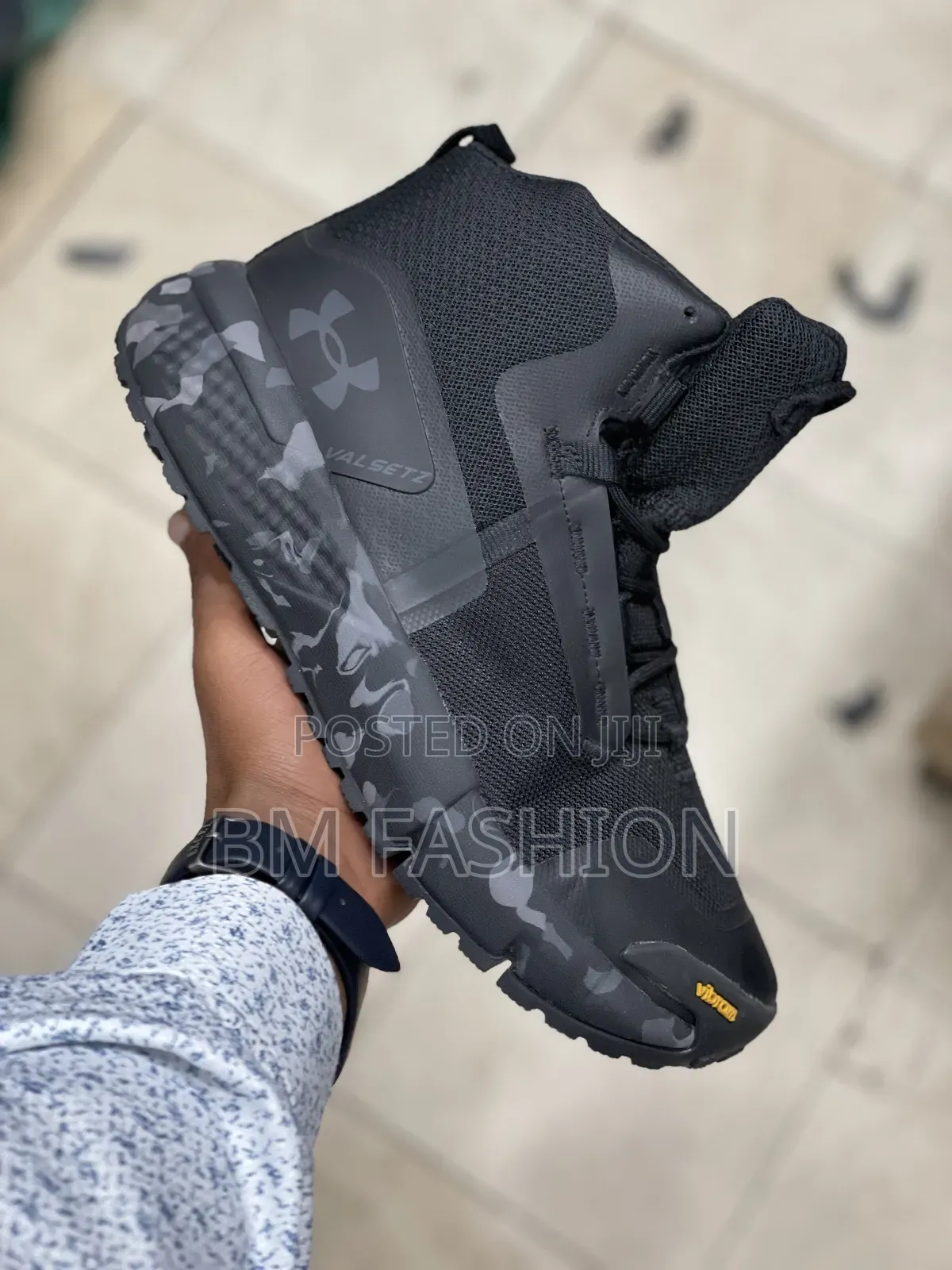 All-Black Under Armour Valsetz Tactical Boot
