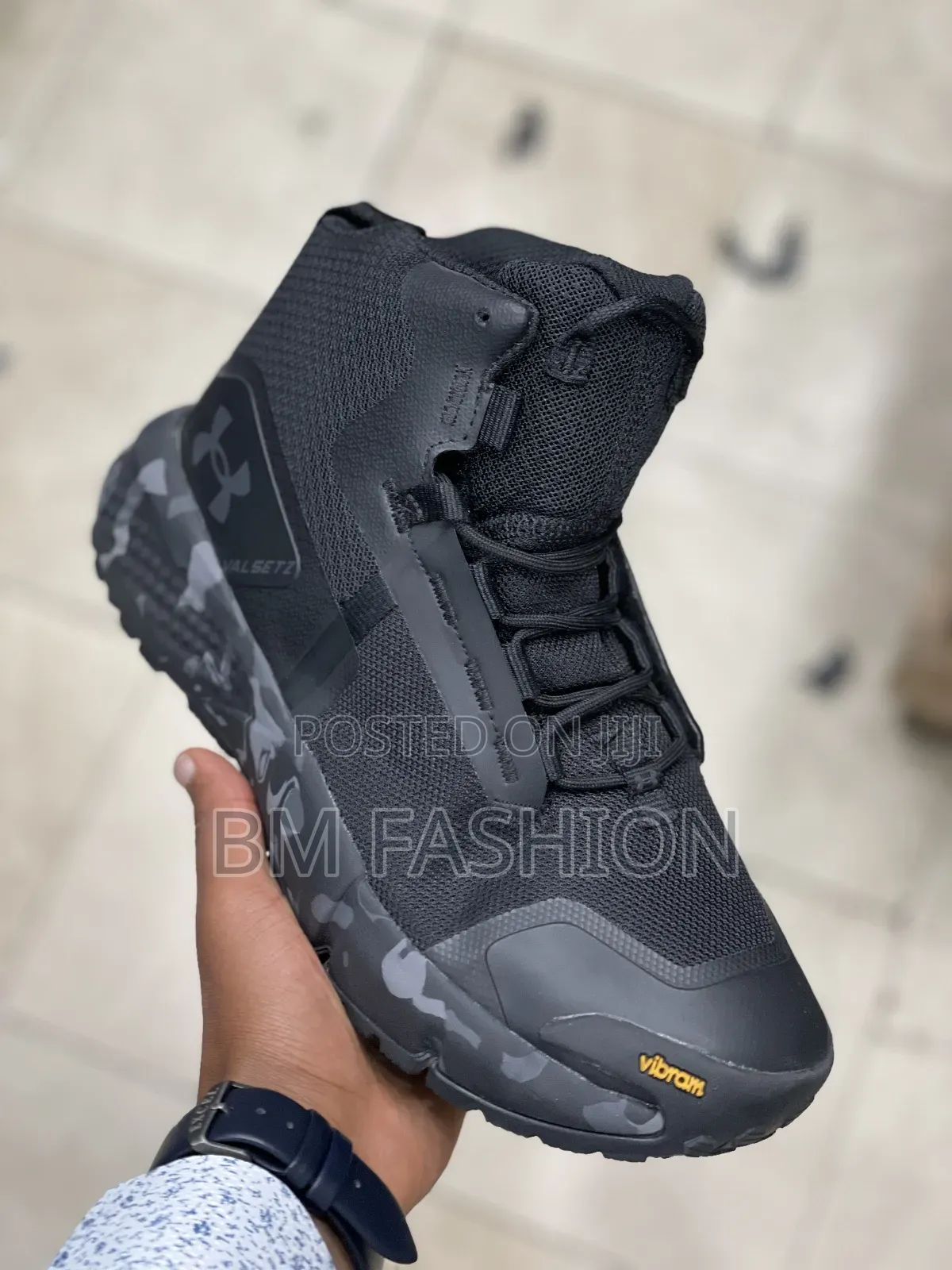 All-Black Under Armour Valsetz Tactical Boot