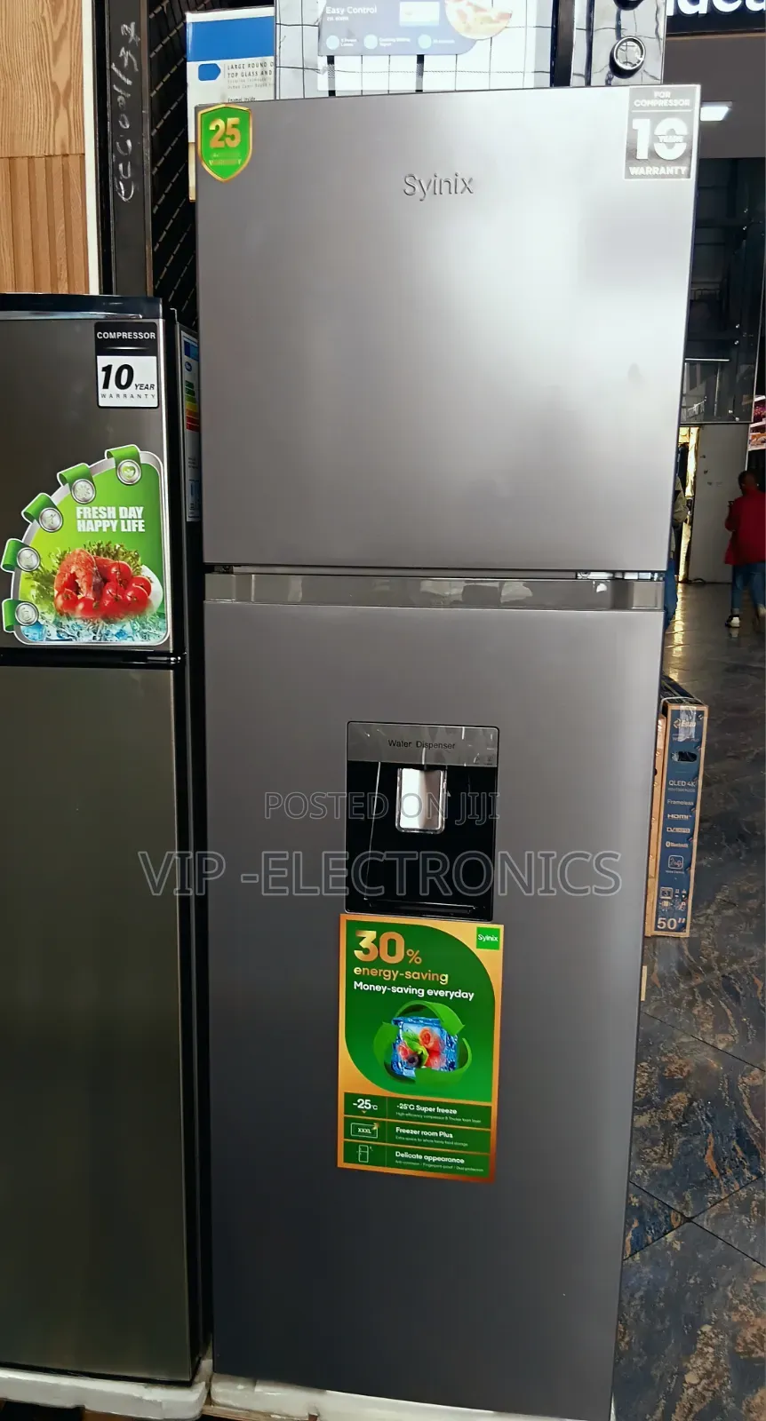 Syinix Refrigerator 257 Fan System Fridge