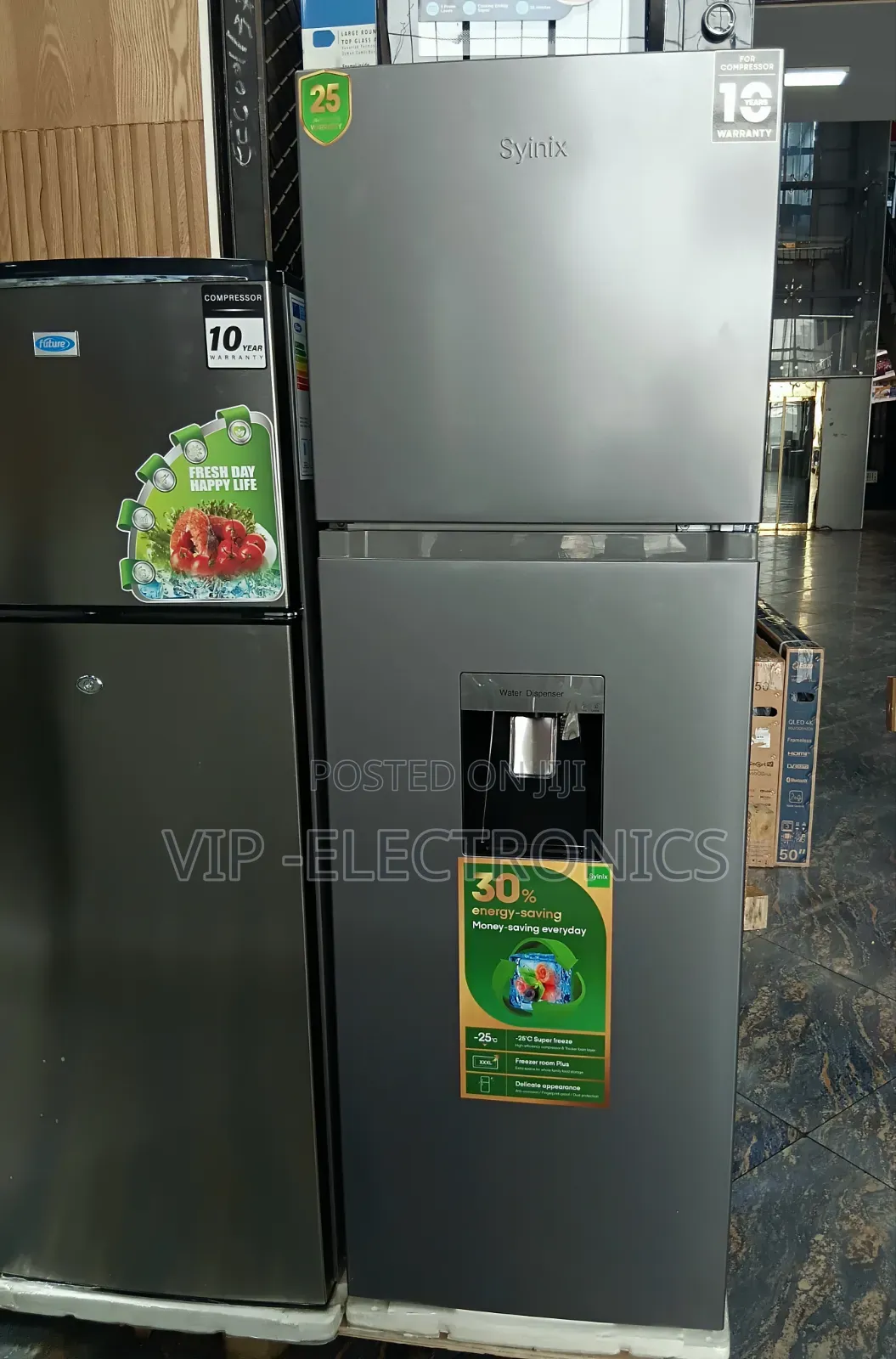 Syinix Refrigerator 257 Fan System Fridge