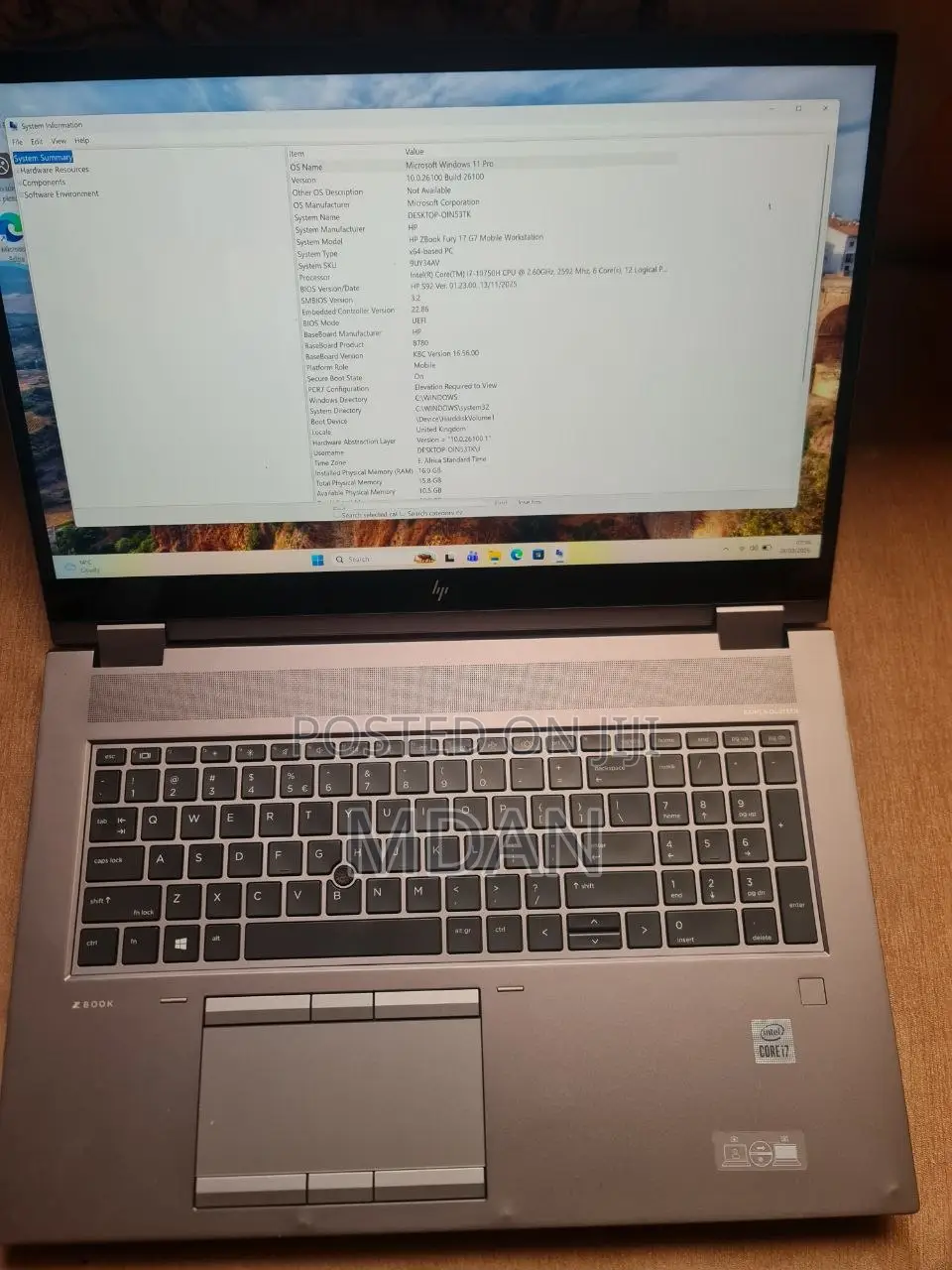Laptop HP ZBook 17 16GB Intel Core i7 SSHD+SSD 512GB