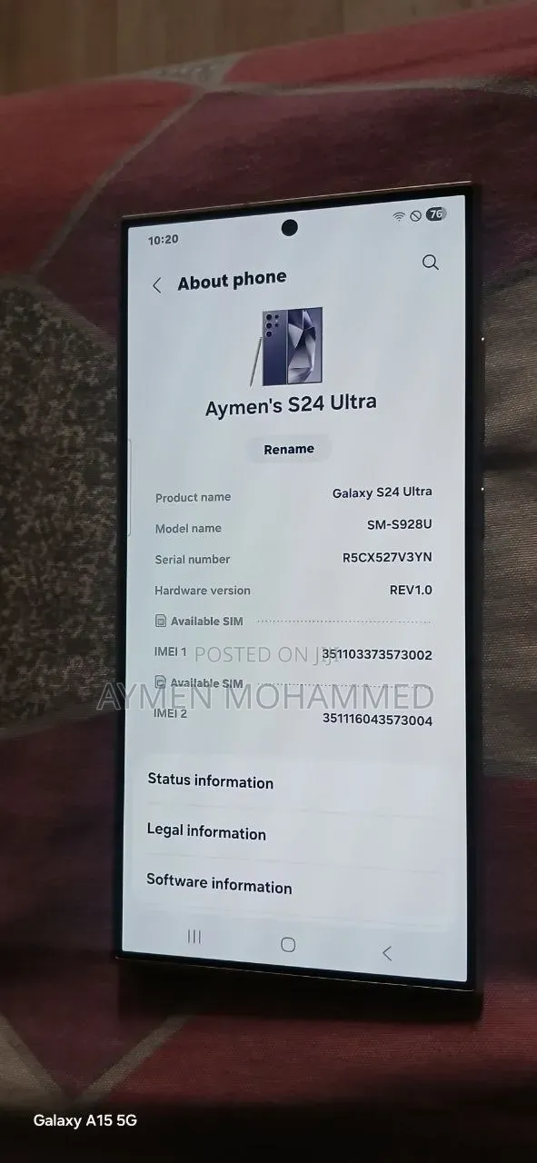 Samsung Galaxy S24 Ultra 256 GB Purple
