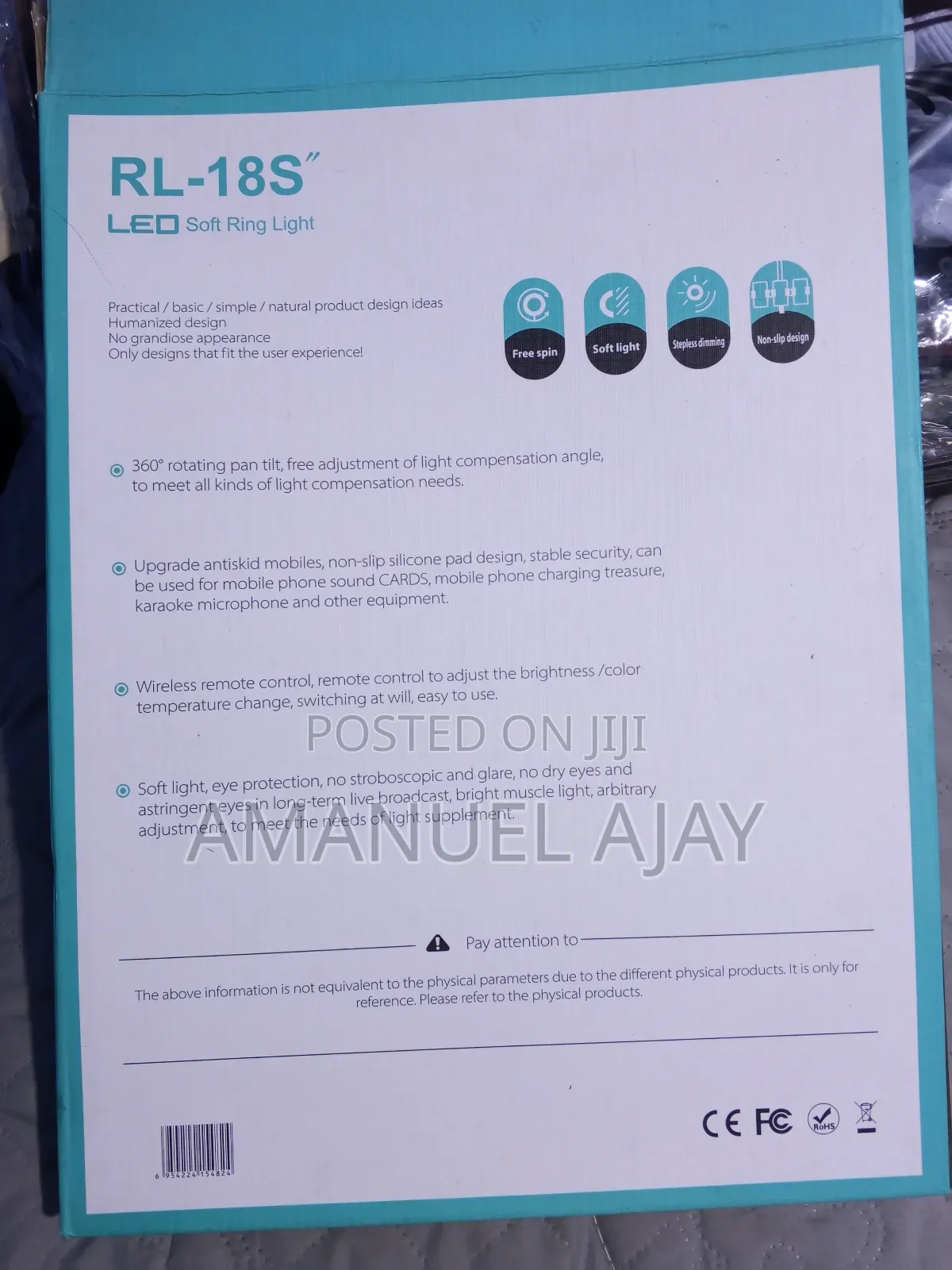 Rl-18s" Led Soft Ring Light