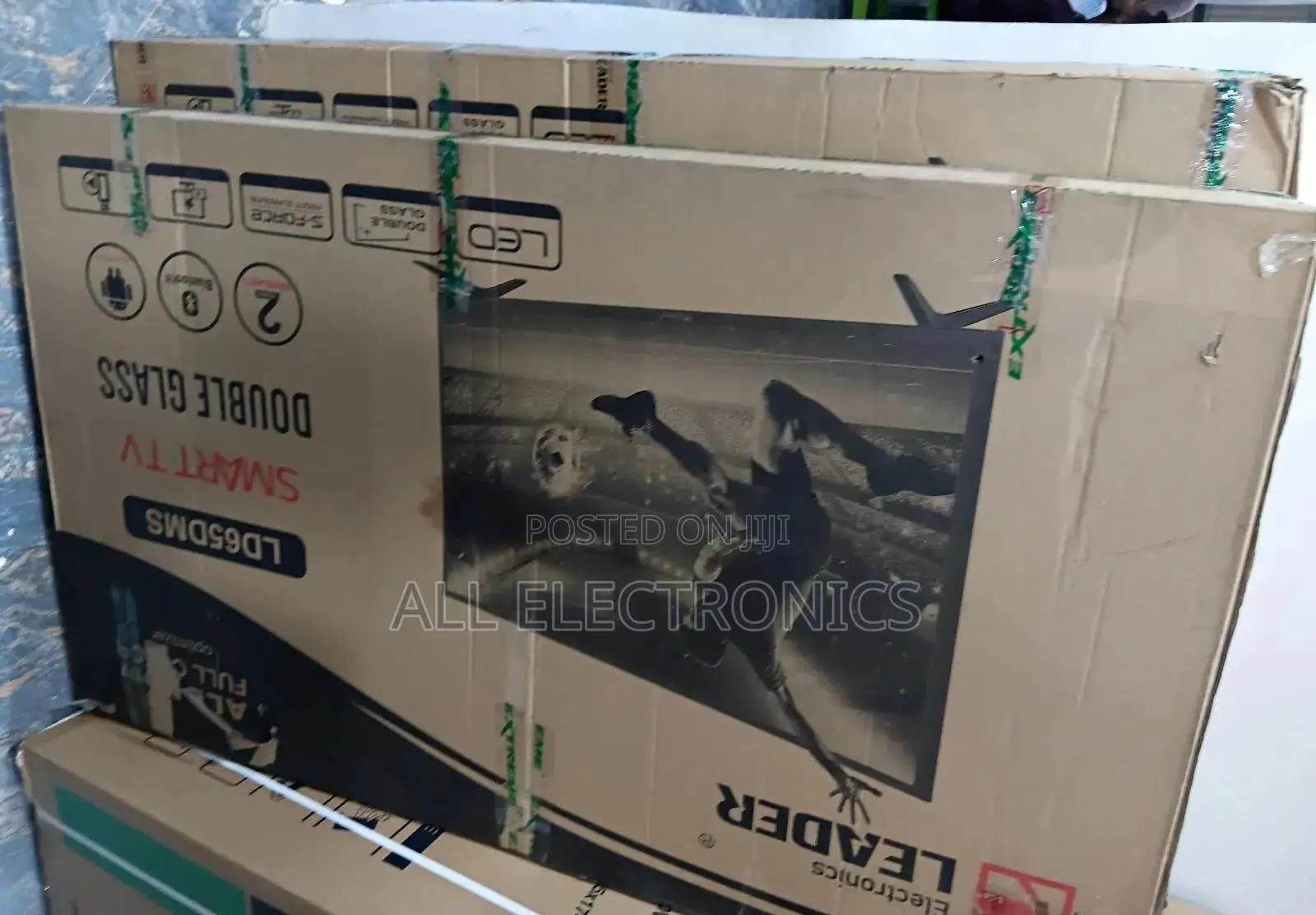 Leader 65 Inch Tv ደብል እስክሪን ስማርት የሆነ