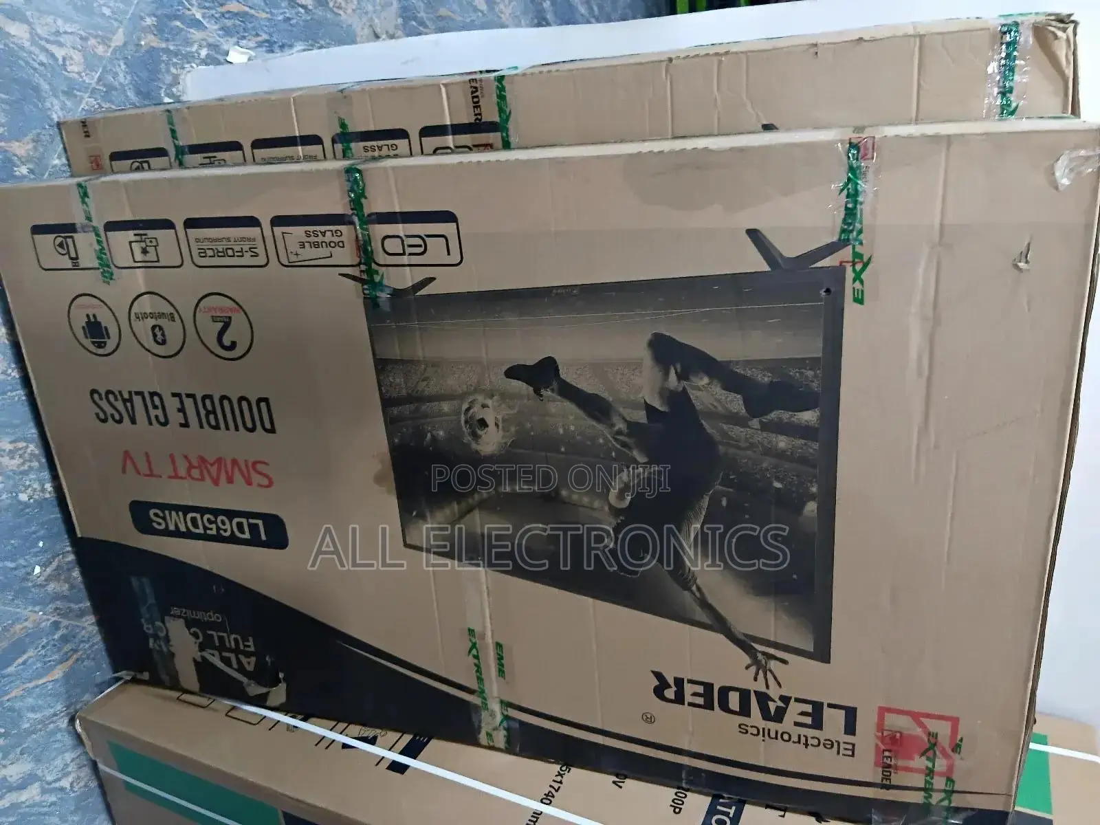 Leader 65 Inch Tv ደብል እስክሪን ስማርት የሆነ