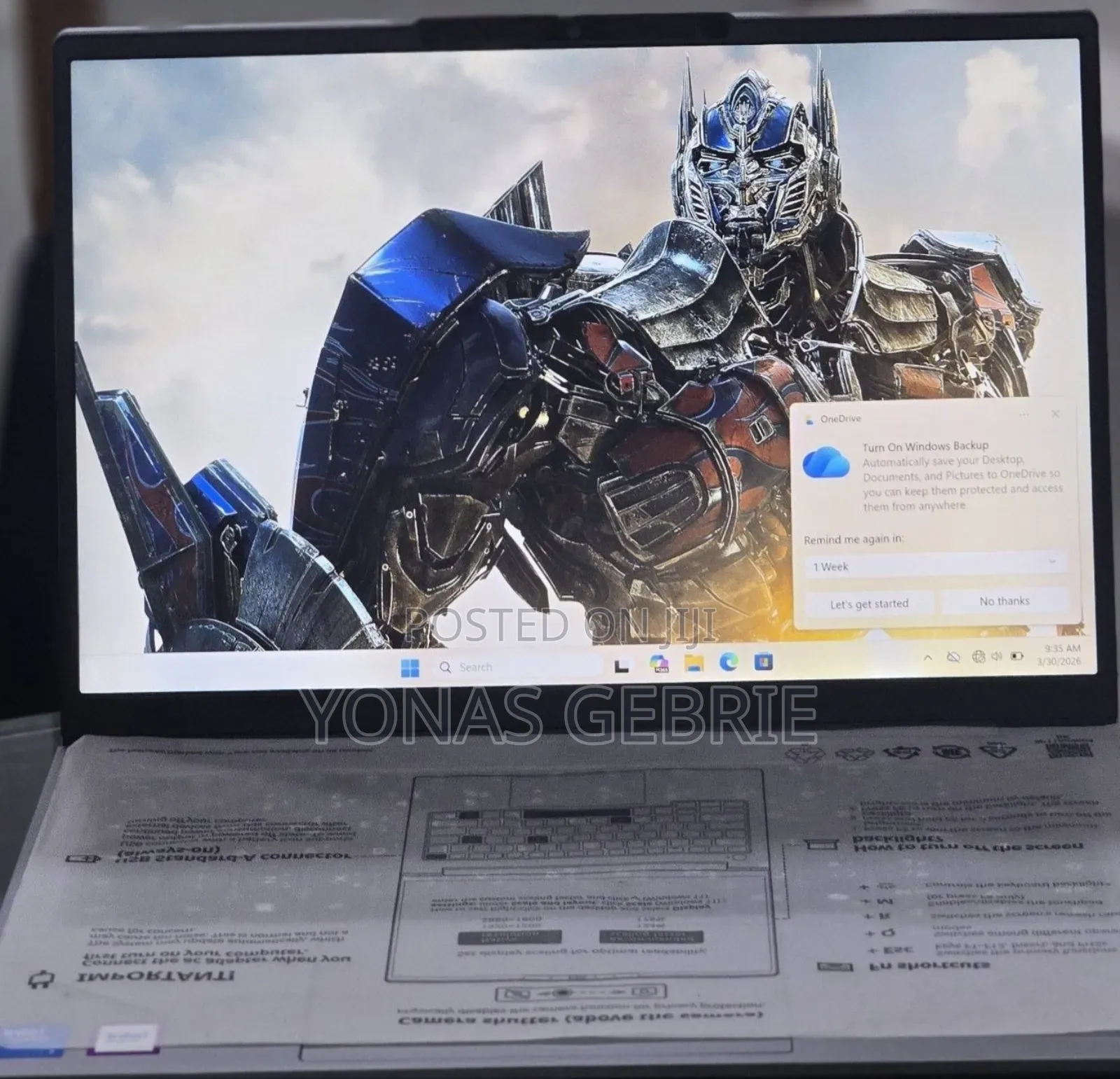 New Laptop Lenovo ThinkBook 14s Gen 2 16GB Intel Core 7 SSD 512GB