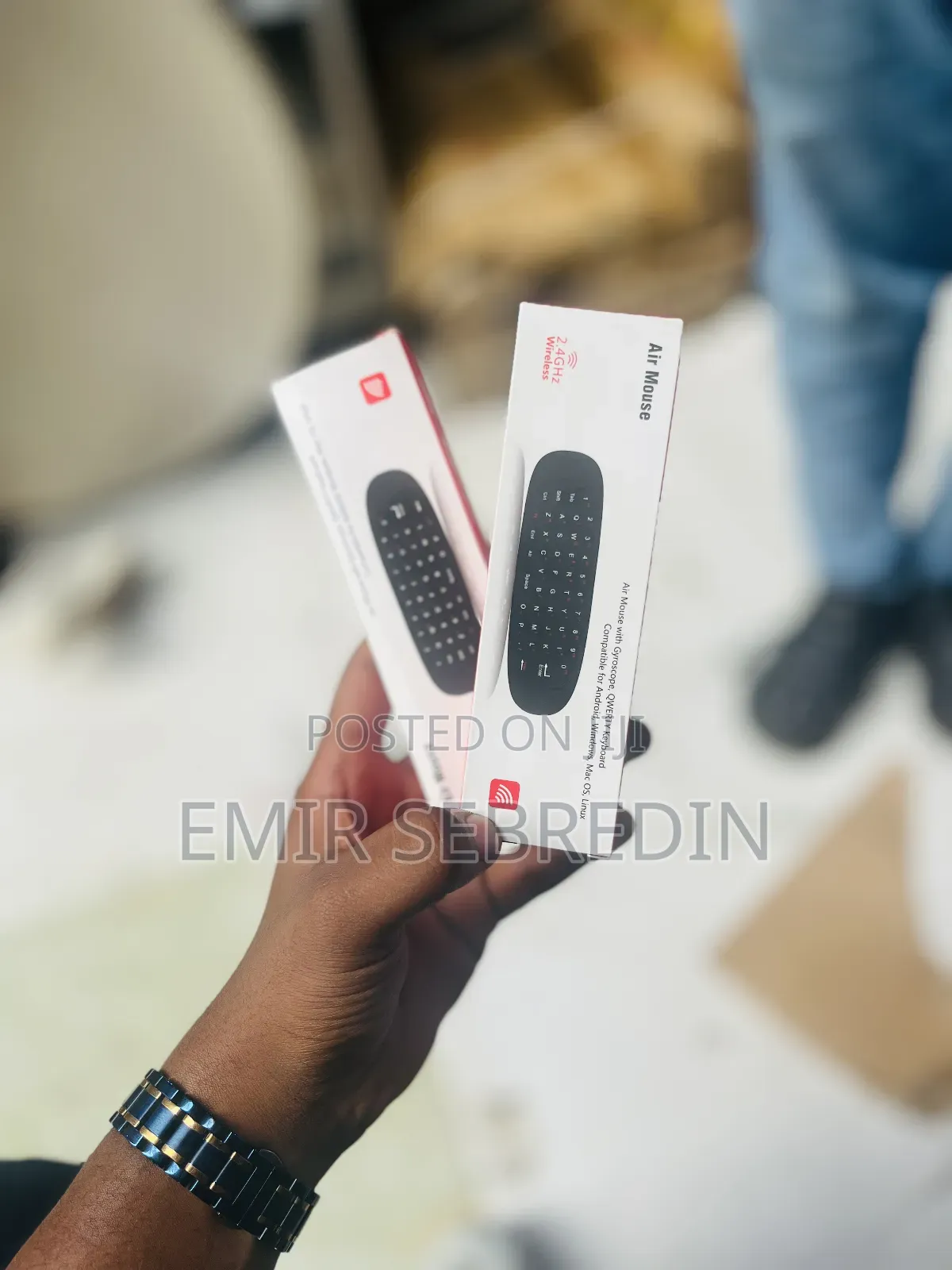 Airmouse Remote With Keyboard (For Smart Tv Smart Box)